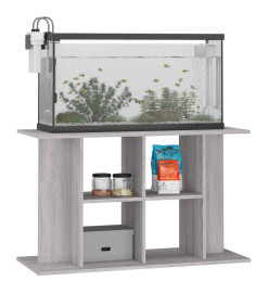 Support pour aquarium sonoma gris 100x40x60cm bois d'ingénierie