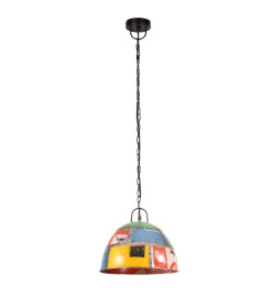 Lampe suspendue industrielle vintage 25W Multicolore Rond 31 cm