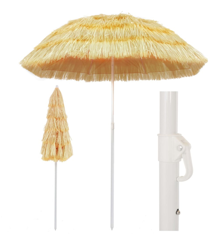 Parasol de plage Naturel 180 cm Style hawaïen