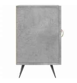 Meuble TV gris béton 150x30x50 cm bois d'ingénierie