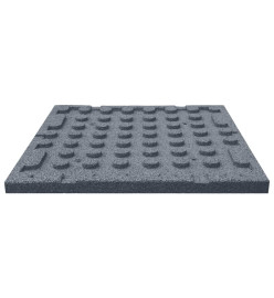 Carreaux de protection antichoc 12pcs Caoutchouc 50x50x3cm Gris