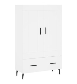 Buffet haut blanc 69,5x31x115 cm bois d'ingénierie