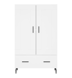 Buffet haut blanc 69,5x31x115 cm bois d'ingénierie