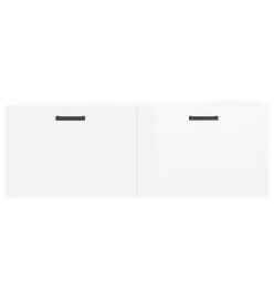 Armoire murale blanc brillant 100x36,5x35 cm bois d'ingénierie