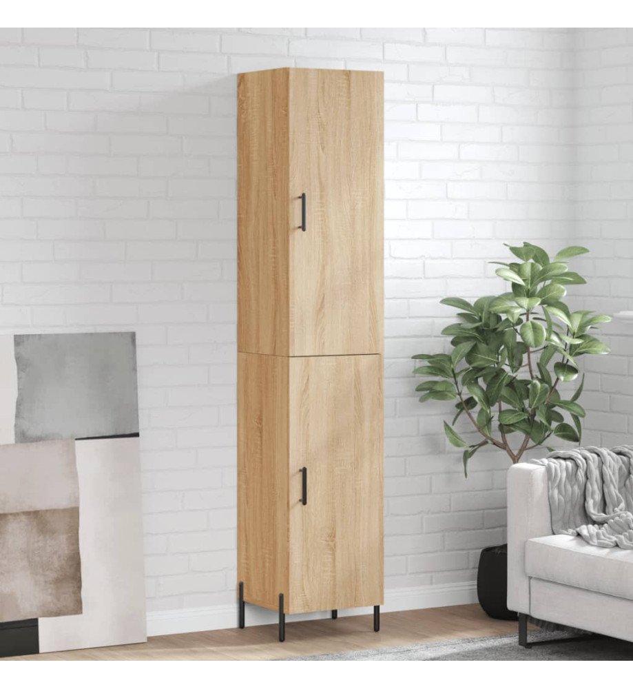 Buffet haut Chêne sonoma 34,5x34x180 cm Bois d'ingénierie Buffet haut Chêne sonoma 34,5x34x180 cm Bois d'ingénierie