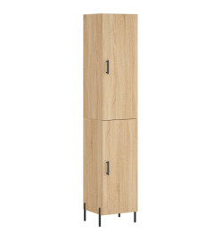 Buffet haut Chêne sonoma 34,5x34x180 cm Bois d'ingénierie