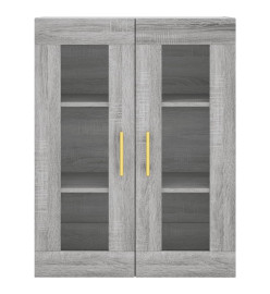 Armoires murales 2 pcs sonoma gris bois d'ingénierie