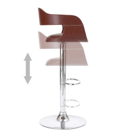 Tabouret de bar Marron Similicuir