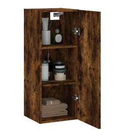 Armoire murale chêne fumé 34,5x34x90 cm