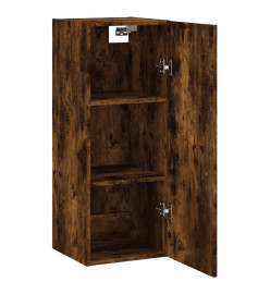 Armoire murale chêne fumé 34,5x34x90 cm