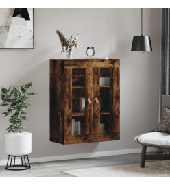 Armoire murale chêne fumé 69,5x34x90 cm