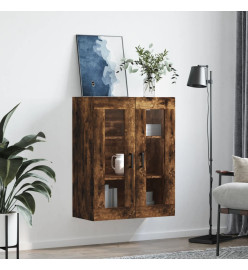 Armoire murale chêne fumé 69,5x34x90 cm