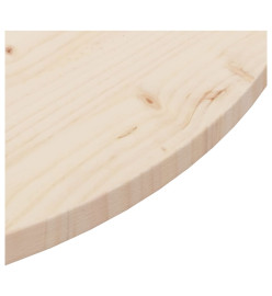 Dessus de table Ø90x2,5 cm Bois de pin massif