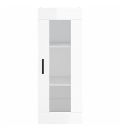 Armoire murale blanc brillant 34,5x34x90 cm