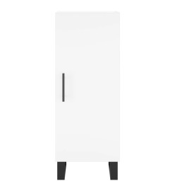 Buffet haut Blanc 34,5x34x180 cm Bois d'ingénierie