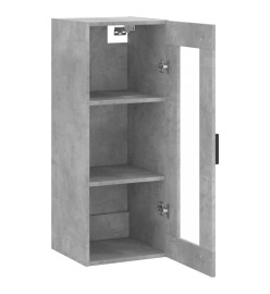 Armoire murale gris béton 34,5x34x90 cm