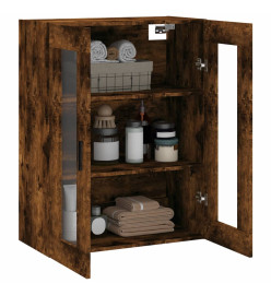 Armoire murale chêne fumé 69,5x34x90 cm