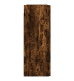 Armoire murale chêne fumé 69,5x34x90 cm