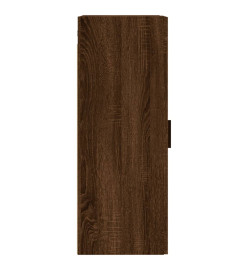 Armoire murale chêne marron 34,5x34x90 cm