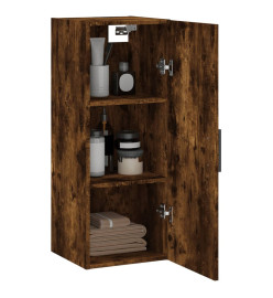Armoire murale chêne fumé 34,5x34x90 cm