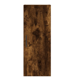 Armoire murale chêne fumé 34,5x34x90 cm
