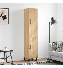Buffet haut Chêne sonoma 34,5x34x180 cm Bois d'ingénierie