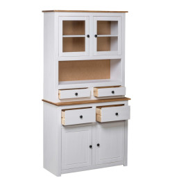 Buffet haut Blanc 93x40,5x180 cm Pin Gamme Panama