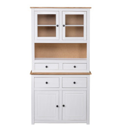 Buffet haut Blanc 93x40,5x180 cm Pin Gamme Panama