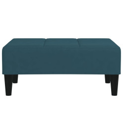 Repose-pied Bleu 78x56x32 cm Velours