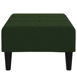 Repose-pied Vert foncé 78x56x32 cm Velours