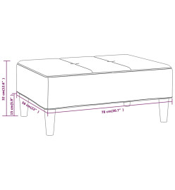 Repose-pied Vert foncé 78x56x32 cm Velours