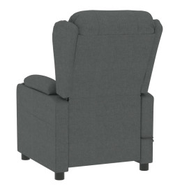 Fauteuil électrique de massage Gris foncé Tissu