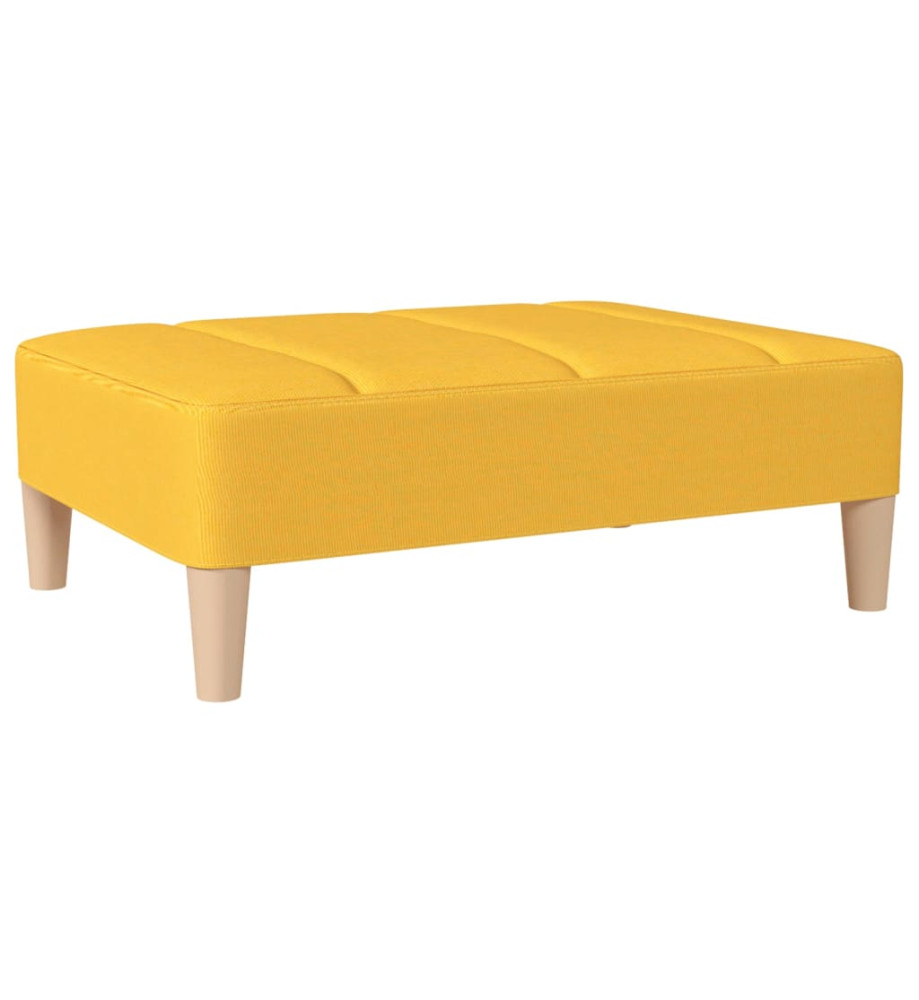 Repose-pied Jaune 78x56x32 cm Tissu