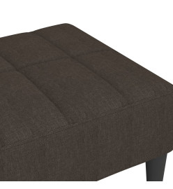 Repose-pied Marron foncé 78x56x32 cm Tissu