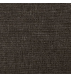 Repose-pied Marron foncé 78x56x32 cm Tissu