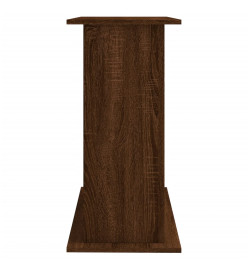 Support pour aquarium chêne marron 81x36x73cm bois d'ingénierie