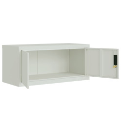 Classeur gris clair 90x40x110 cm acier