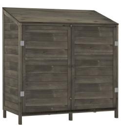 Remise de jardin Anthracite 102x52x112 cm Bois de sapin solide