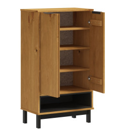 Armoire à chaussures FLAM 59,5x35x107 cm bois massif de pin