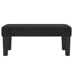 Banc Noir 70x30x30 cm Velours