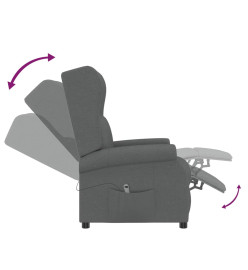 Fauteuil Gris foncé Tissu