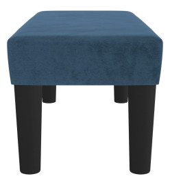 Banc Bleu foncé 70x30x30 cm Velours