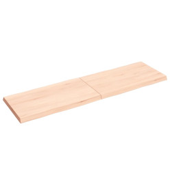 Dessus de table bois chêne massif non traité bordure assortie