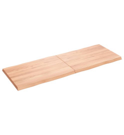 Dessus de table bois chêne massif traité bordure assortie