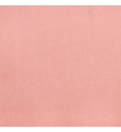 Tête de lit avec oreilles Rose 147x16x78/88 cm Velours