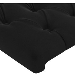Cadre de lit avec tête de lit Noir 160x200 cm Velours