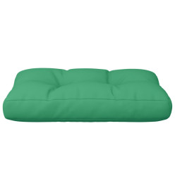 Coussin de palette vert 50x40x12 cm tissu