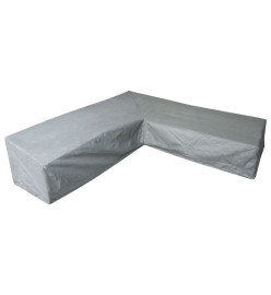 Eurotrail Housse de meubles en L 255x255x100/70 cm Gris