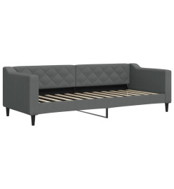 Lit de repos gris foncé 80x200 cm tissu