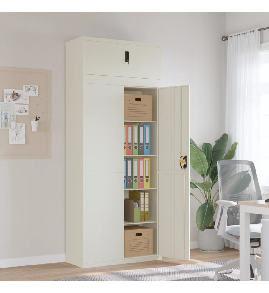 Classeur blanc 90x40x220 cm acier Classeur blanc 90x40x220 cm acier